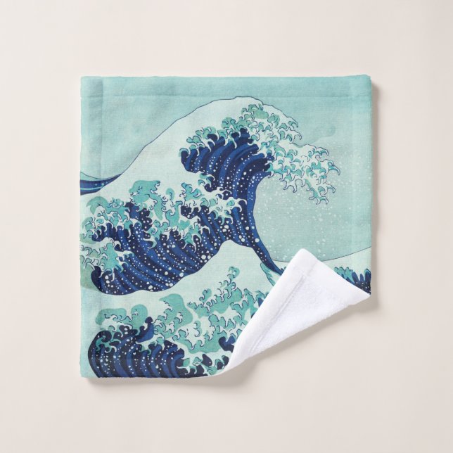 Hokusai Blue Waves Waschlappen (Waschlappen)