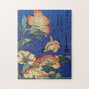 Hokusai - Blumen Puzzle