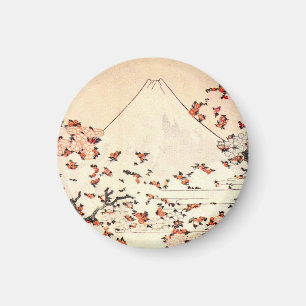 Hokusai der Fujisan Kirschblüten-Magnet Magnet