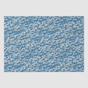 Hokusai, die Great Wave Pattern Nautical Blue Well Seidenpapier