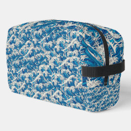 Hokusai, die Great Wave Pattern Nautical Blue Well Waschbeutel