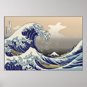 Hokusai die große Welle Poster