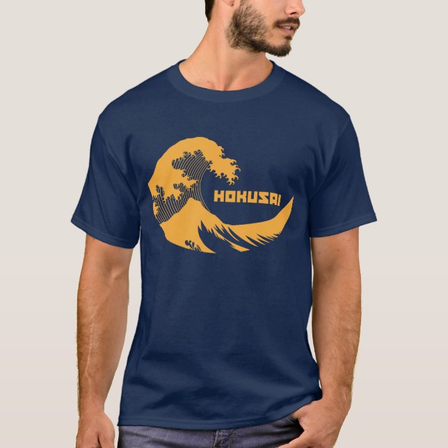 Hokusai - Die große Welle T-Shirt (Vorderseite)