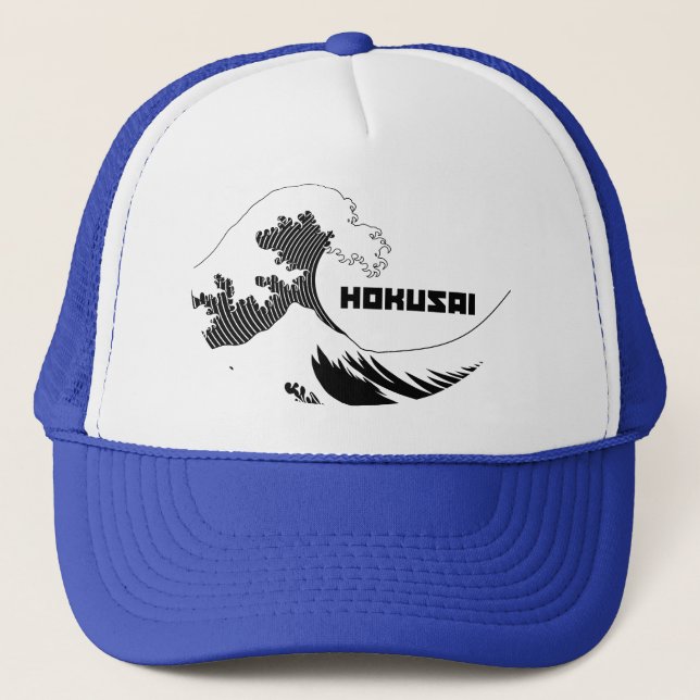 Hokusai - die große Welle Truckerkappe (Vorderseite)