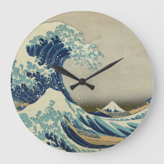 Hokusai - Die große Welle vor Kanagawa Wanduhr