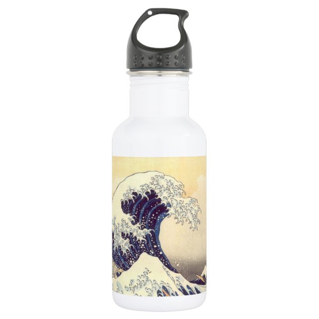 Hokusai "die große Wellen-" Freiheits-Flasche Edelstahlflasche (Vorderseite)