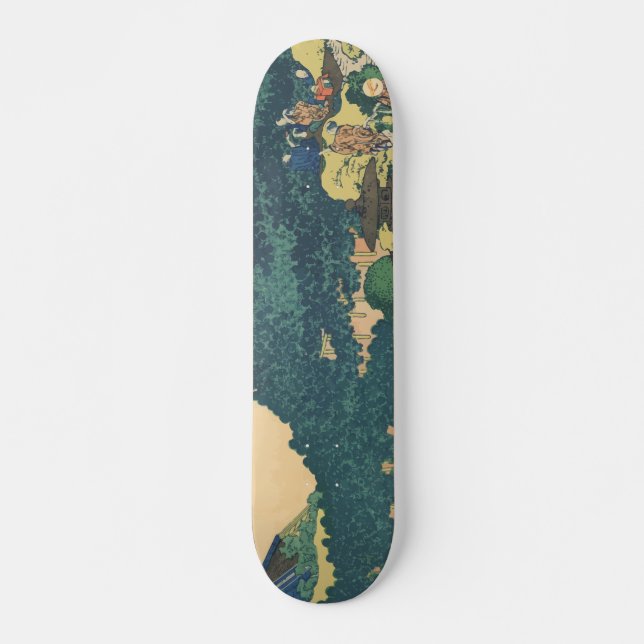 Hokusai: Die KreisKiefer von Aoyama Skateboard (Vorne)