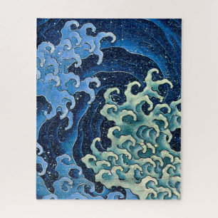 Hokusai Feminine Wave Japan Vintager Ozean Puzzle