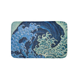 Hokusai Feminine Wave Vintager Ozean Badematte