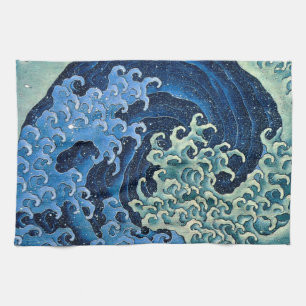 Hokusai Feminine Wave Vintager Ozean Geschirrtuch