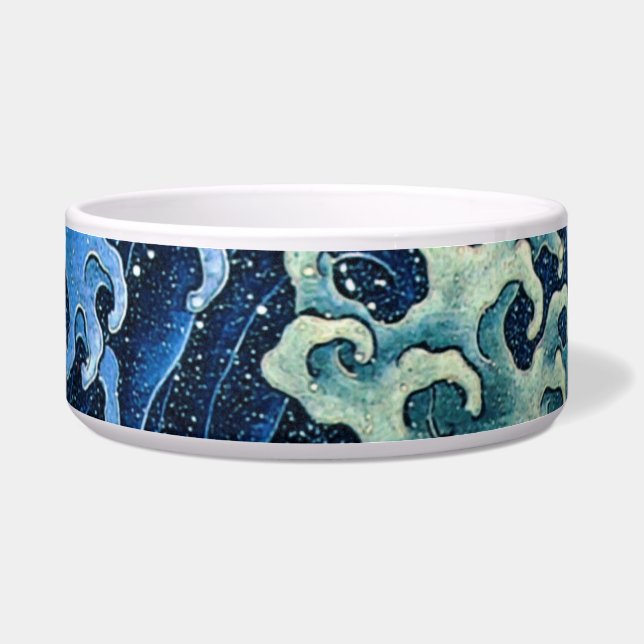 Hokusai Feminine Wave Vintager Ozean Napf (Vorderseite)