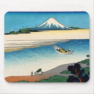 Hokusai - Fluss Tama in der Provinz Musashi Mousepad
