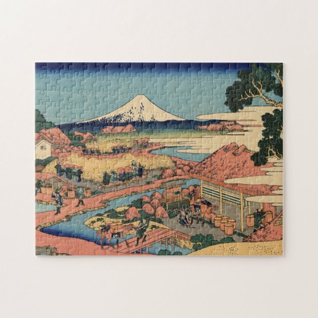 Hokusai - Fuji View Landschaft Jigsaw Puzzle (Horizontal)