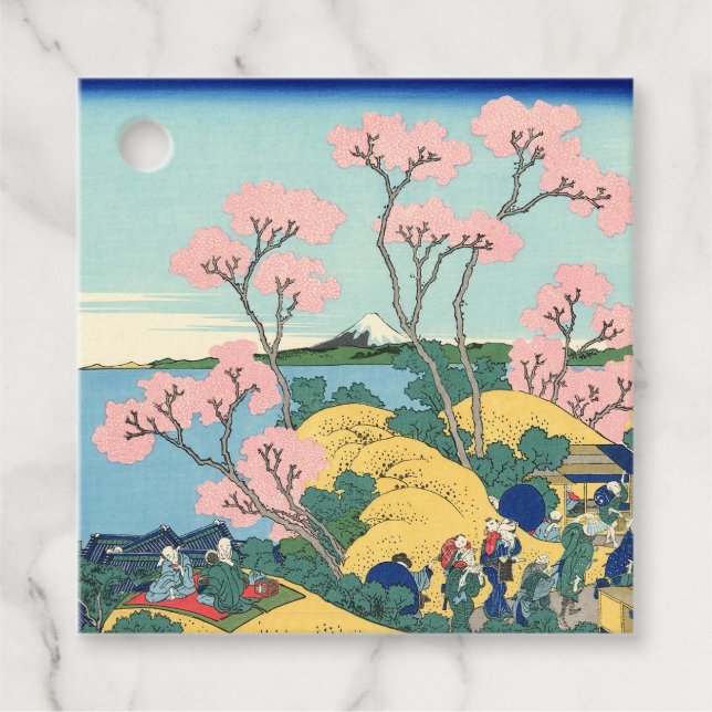 Hokusai Fuji von Gotenyama auf dem Tōkaidō Geschenkanhänger (Vorderseite)