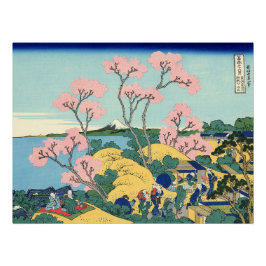 Hokusai Fuji von Gotenyama auf dem Tōkaidō in Shin Poster