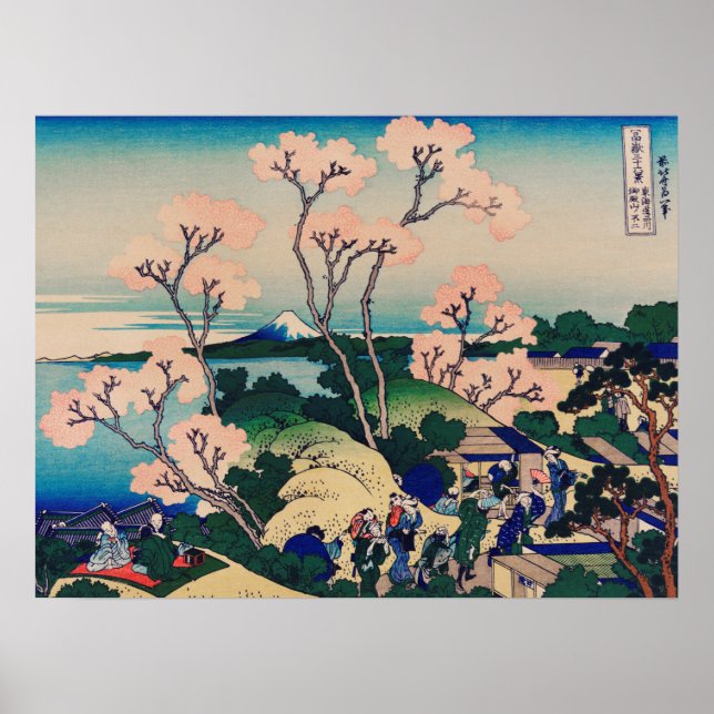 Hokusai - Goten-Yama-Hill Poster (Vorne)