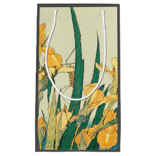 Hokusai Grasshopper und Iris Japan Kleine Geschenktüte