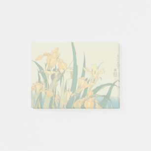 Hokusai Grasshopper und Iris Japan Post-it Klebezettel