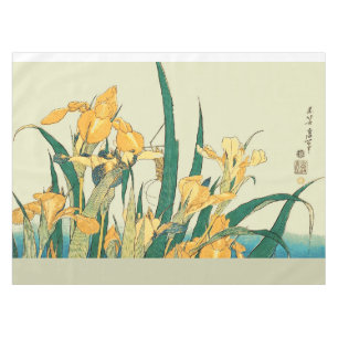 Hokusai Grasshopper und Iris Japan Tischdecke