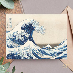 Hokusai Great Wave off Kanagawa Malerei Art Print Postkarte