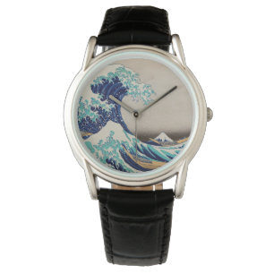 Hokusai Great Wave off Kanagawa. Vintage japanisch Armbanduhr