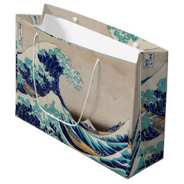 Hokusai Great Wave off Kanagawa. Vintage japanisch Große Geschenktüte