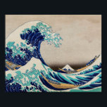 Hokusai Great Wave off Kanagawa. Vintage japanisch Poster<br><div class="desc">Katsushika Hokusai "The Great Wave off Kanagawa" Poster. Vintage japanische Abbildung.</div>