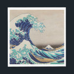 Hokusai Great Wave off Kanagawa. Vintage japanisch Serviette<br><div class="desc">Katsushika Hokusai "The Great Wave off Kanagawa" Serviette. Vintage japanische Abbildung.</div>