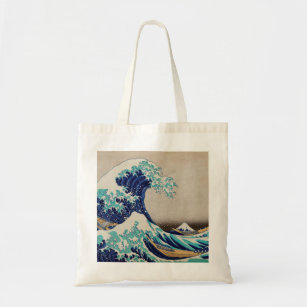 Hokusai Great Wave off Kanagawa. Vintage japanisch Tragetasche