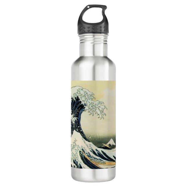Hokusai Great Wave Water Flasche Edelstahlflasche (Vorderseite)