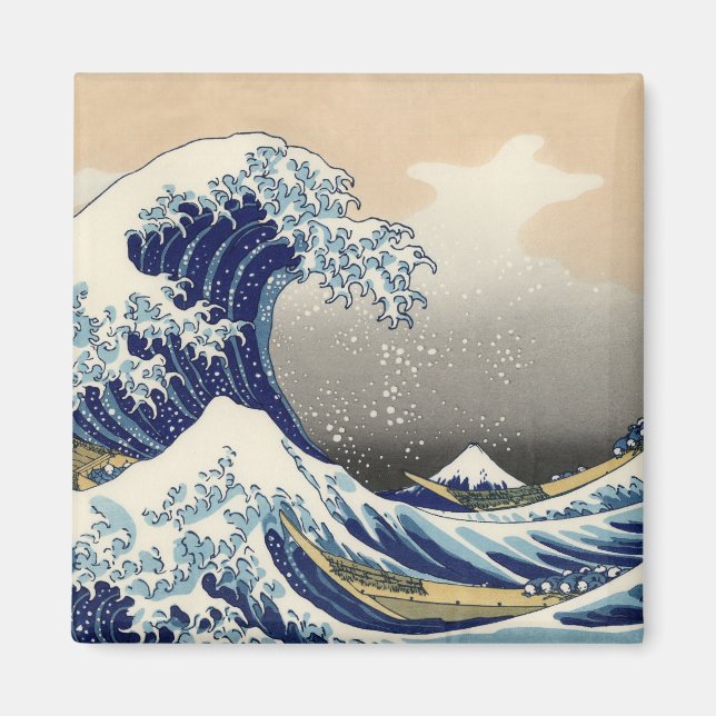 HOKUSAI Große Welle Magnet (Vorne)