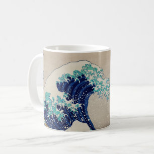 Hokusai Große Welle vor Kanagawa. Vintage Japan-Ku Kaffeetasse