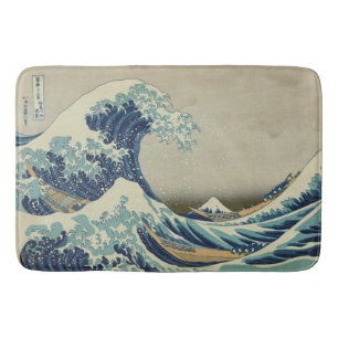 Hokusai: Große Welle weg von Kanagawa Badematte