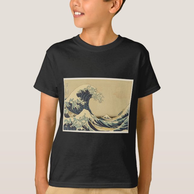 Hokusai große Welle weg von Kanagawa T-Shirt (Vorderseite)