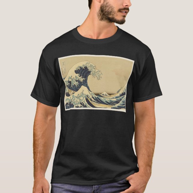Hokusai große Welle weg von Kanagawa T-Shirt (Vorderseite)