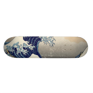 Hokusai große Welle weg von Tsunami Kanagawa Skateboard