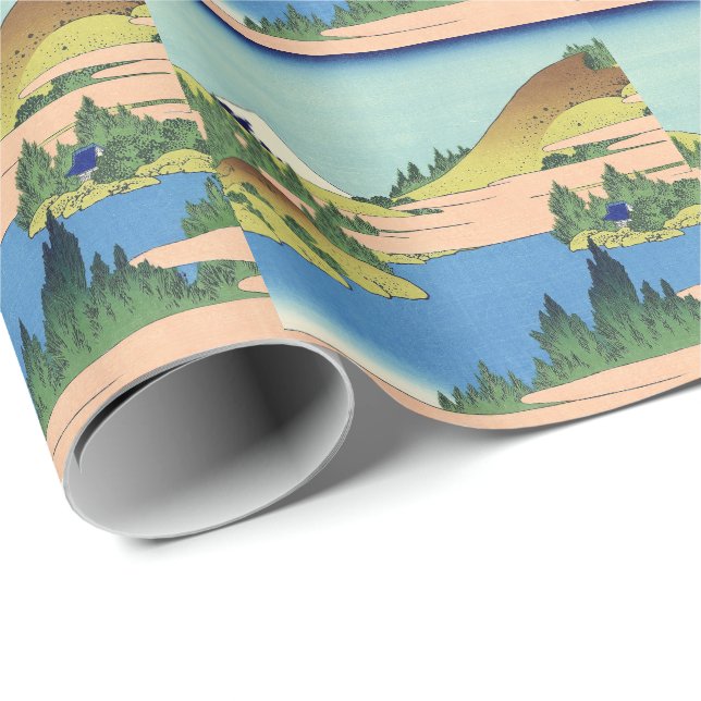 Hokusai Hakone See in der Provinz Sagami Geschenkpapier (Rolleneckpunkt)