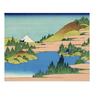 Hokusai Hakone-See in der Provinz Sagami Poster