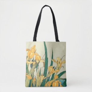 Hokusai Heuschrecke Iris Vintage Druck: Japanisch