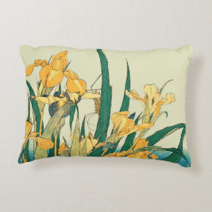 Hokusai Heuschrecke Iris Vintage Druck: Japanisch Dekokissen