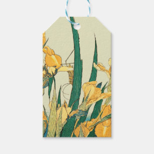 Hokusai Heuschrecke Iris Vintage Druck: Japanisch Geschenkanhänger