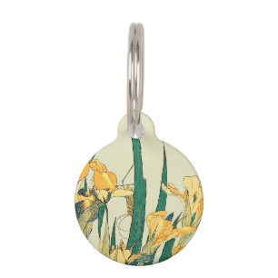 Hokusai Heuschrecke Iris Vintage Druck: Japanisch Haustiermarke