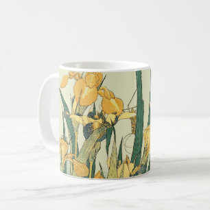 Hokusai Heuschrecke Iris Vintage Druck: Japanisch Kaffeetasse