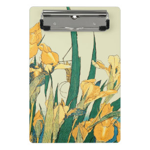 Hokusai Heuschrecke Iris Vintage Druck: Japanisch Mini Klemmbrett