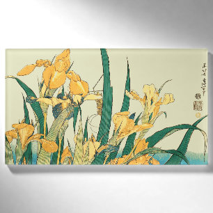 Hokusai Heuschrecke Iris Vintage Druck: Japanisch Namenschild