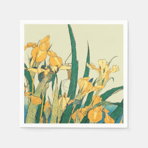 Hokusai Heuschrecke Iris Vintage Druck: Japanisch Serviette