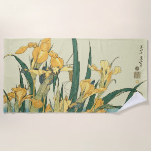 Hokusai Heuschrecke Iris Vintage Druck: Japanisch Strandtuch
