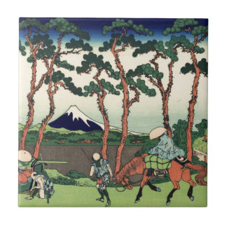Hokusai Hodogaya auf dem Tokaido der Fujisan Kyoto Fliese