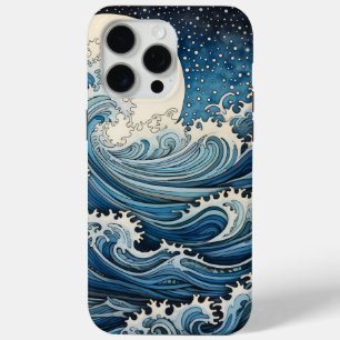 Hokusai Inspiriert Japandi Wave Art Digital Print Case-Mate iPhone Hülle