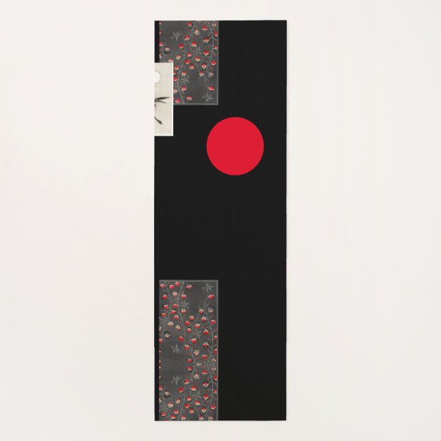 HOKUSAI JAPANESE WOODBLOCK DRUCKGEESE YOGA Mat Yogamatte (Rückseite)